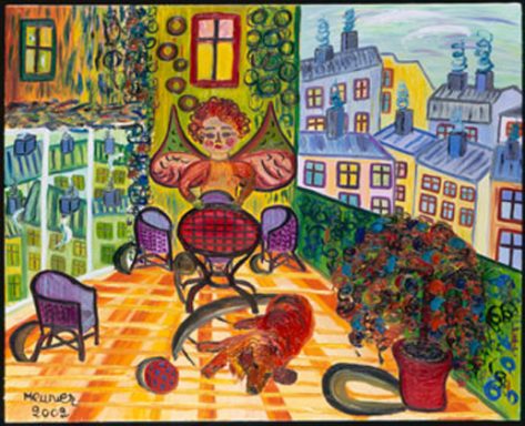 L'ange de la terrasse
