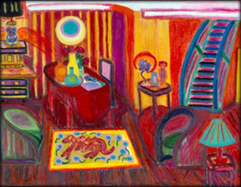 Au pied de l'escalier