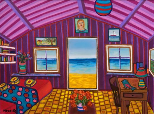 Cabane au bord de la mer