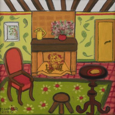 La cheminée au salon